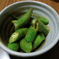 ramieru's cooksnap of when they made オクラのマヨカレー炒め.
