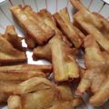 えくぼ母さん's cooksnap of when they made サツマイモの天ぷら（がね揚げ）.