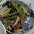 chiko1107's cooksnap of when they made こんにゃくといんげんの胡麻和え♫簡単♫♬.