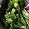 あこさんち's cooksnap of when they made (σ・∀・)σ ★オクラのナムル★.