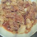 ﾐｽｵｰﾙｻﾝﾃﾞｰ's cooksnap of when they made コチュジャンで簡単豚バラキャベツ丼.