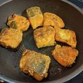 しらたまこむぎ's cooksnap of when they made ＊フライパンで♪鮭のカレー竜田＊.