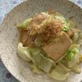 ピンクのたまご's cooksnap of when they made 満腹ヘルシー＊味染みきゃべつチャンプルー.