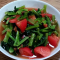 ポニーリボン's cooksnap of when they made トマト・小松菜のさっぱり梅煮浸し♪.
