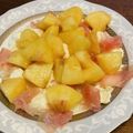 Risaのmama's cooksnap of when they made 桃モッツァレラ生ハムサラダ.