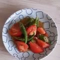 アクセル☆'s cooksnap of when they made トマトとオクラのごま味噌和え.