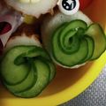 クックS2N1B2☆'s cooksnap of when they made 【お弁当に】簡単ちくわキュウリの花.