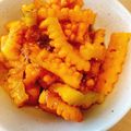 mi0yo4's cooksnap of when they made 熟したゴーヤで☆さっぱりおひたし.