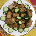 ドロップ！！'s cooksnap of when they made 豚バラちくわキュウリ巻き生姜焼き！.