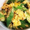 ゆるмαмα's cooksnap of when they made オクラの中華風卵炒め.