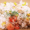 はろーもえか's cooksnap of when they made 炊飯器で海老ピラフ.