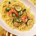 モモハウス's cooksnap of when they made レモンとチーズとオリーブ油だけのパスタ。.