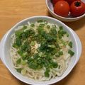 しましまあひる's cooksnap of when they made ごまねぎ玉うどん（冷）.