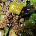 しろいるか36's cooksnap of when they made なすとピーマンとひき肉のカレー風味炒め.