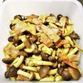 ruka373's cooksnap of when they made しめじとベーコンのカレーマヨ炒め.