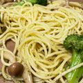 クックLZ7E8G☆'s cooksnap of when they made パスタのバジルソース炒めウインナー添え.