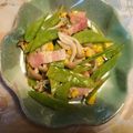 yobibaa's cooksnap of when they made さやえんどうでサラダ.