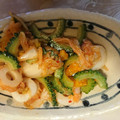 yobibaa's cooksnap of when they made ゴーヤとキムチの和え物.