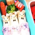 コラリ☆'s cooksnap of when they made 白クマちゃんのロールサンド❤簡単キャラ弁.