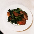 nana_tenjo's cooksnap of when they made ✨さつま揚げとほうれん草のゴマ油炒め✨.