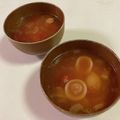 papikun's cooksnap of when they made マカロニ入り食べるトマトスープ☆.