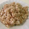 papikun's cooksnap of when they made 梅しらすの和風チャーハン.