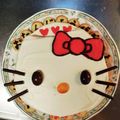 ナナッコ☆724's cooksnap of when they made キティのキャラケーキ.