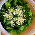 shelly616's cooksnap of when they made きゅうりとワカメの酢の物.