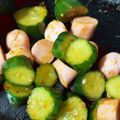 ふぁんころ's cooksnap of when they made ウィンナーときゅうりの炒め物.