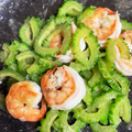 とりぽよ☆ママ's cooksnap of when they made ❁ゴーヤと海老の塩炒め❁.