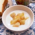 ☆あいちゃん's cooksnap of when they made ＊ヘルシー＊桃のヨーグルト＊.
