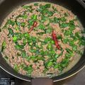 ♡yummy♡'s cooksnap of when they made ピリ辛肉味噌パスタ.