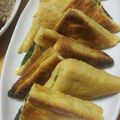 もりのりころ's cooksnap of when they made 油揚げと大葉とチーズのハサミ焼き.