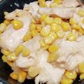ピニヨ's cooksnap of when they made 食欲そそる♪鶏むね肉の塩バターコーン炒め.