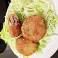 nikkijamie's cooksnap of when they made 玉ねぎたっぷり♡ポークメンチカツ♪.