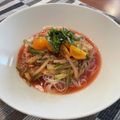 さゆびん's cooksnap of when they made 簡単3分で完成★ツナとトマト冷製そうめん.