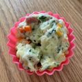 こんとも〜's cooksnap of when they made 幼児食にも！野菜チーズ蒸しパン.