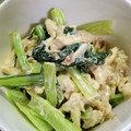 ぬまぴぃ's cooksnap of when they made 小松菜とささみの梅わさマヨネーズ和え.