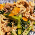 hakobetet's cooksnap of when they made 豚肉と小松菜と卵のオイスター炒め.
