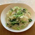caruga's cooksnap of when they made 宇野千代の焼きそうめん.