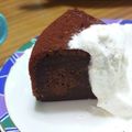 kokakokko's cooksnap of when they made HMと炊飯器でふわふわ♪チョコケーキ♪.