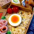 ★はなはなみ★'s cooksnap of when they made お弁当を可愛く★巻くだけハムのお花.