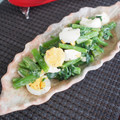 バカリャウ's cooksnap of when they made 夏を元気に！つるむらさきとゆで卵のサラダ.