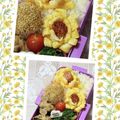 ゆけり３兄弟's cooksnap of when they made お弁当に♪♪ひまわりウインナー☆キャラ弁.