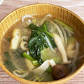 トモ２'s cooksnap of when they made 小松菜と油揚げのみそ汁.