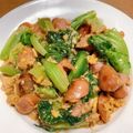ぷーなむキッチン☆'s cooksnap of when they made 簡単★サニーレタス消費にチャンプルー.