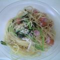 salymama's cooksnap of when they made ポーク＆ルッコラ＆オリーブのパスタ.