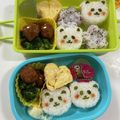 クック甘党。's cooksnap of when they made キャラ弁カンタンおにぎり5…パンダ.
