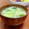 Superlittleboo's cooksnap of when they made 基本の味噌汁。えのき、長ネギ、油揚げ。.