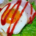 SoMiNemama's cooksnap of when they made 【 目玉焼きトースト♪ 】.